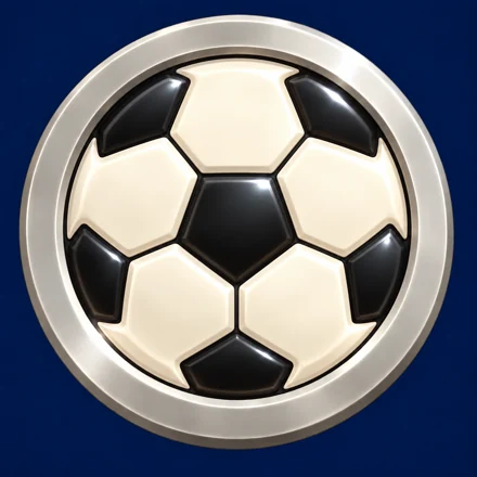 Siyah beyaz futbol desenli Sokak Topu taşı